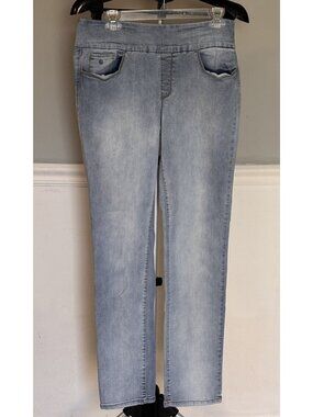 Gloria Vanderbilt Amanda Jeans Women’s 12 Denim Stretch Cotton Pull On Pants